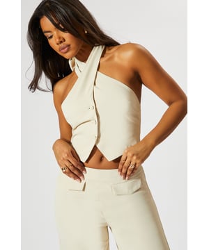 Tailored Halter Neck Waistcoat