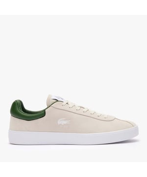 Inspired by the Portofino tennis shoe  created in 1996  our Baseshot trainers feature clean lines  bright colours  impeccable construction and signature vintage branding. A model that's never out of style  from one generation to the next.-Lacoste Tennis tag on tongue-Synthetic leather edging-Contrasting rubber outsole-Debossed  printed crocodile on sid