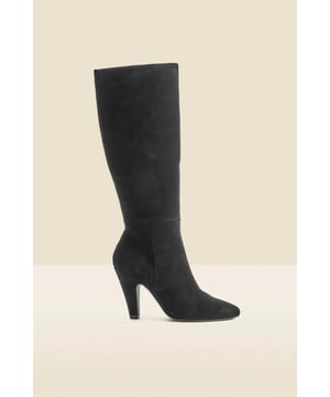 Every wardrobe needs a pair Crafted from butter-soft suede Set on a chunky curved heel for day-to-night comfort Wear-forever knee-high silhouette Slip over skinnies Style with a printed midi dress
