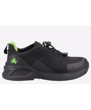 The AS610 Ivy is a women's safety shoe with a 100% recycled woven mesh upper. Its safety features include a steel toe cap and an anti-penetration non-metallic midsole.
- Recycled Breathable, Abrasion Resistant Woven Upper Sewn with Recycled Threads- Recycled Soft Touch/Stretchy Lycra Lining- Low Sew Upper (Minimal Seams)- Pull on Recycled Nylon Webbing Loop at the back- Heat Bonded TPU Toe & Heel Guard- Recycled Mesh Lined Removable PU Footbed- Dual Density Phylon Midsole Enhances Comfort and Reduces Fatigue- 10% Recycled Rubber in Outsole- Non-Marking Outsole- Oil Resistant Outsole