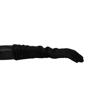 <ul>
  <li>Guantes 100% autenticos de Dolce & Gabbana</li>
  <li>Longitud media del brazo</li>
  <li>Color negro y gris</li>
  <li>Detalles del logotipo</li>
  <li>Fabricado en Italia</li>
  <li>Muy raro y de alta artesania</li>
</ul>