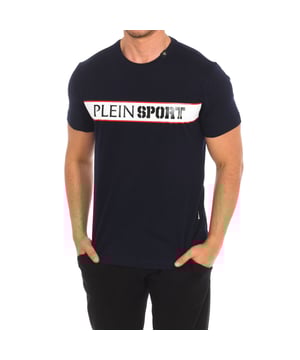 Plein Sport short sleeve t-shirt.
 Round neckline with ribbed finish.
 Brand print on the front.
 Brand insignia on the back.
 Seams seen in tone.
 Composition: 100% cotton
 Care:
Wash at maximum temperature 30º.
 Iron at medium temperature.
 Do not use dryer.
 Do not use bleach.
 Do not dry clean.