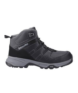 The Timberland Pro Switchbackwaterproof boots are designed for comfort and protection, with a rugged hiker style built to handle tough conditions. Featuring an asymmetrical steel safety toe and a penetration-resistant sole, they offer reliable protection on any terrain. The abrasion-resistant scuff cap and slip-resistant, crack-proof outsole provide extra durability and stability. Inside, the breathable, moisture-wicking mesh lining made of ReBOTL fabric keeps feet dry, while the 24/7 Comfort Suspension System technology ensures all-day comfort, no matter the challenge.- Waterproof Leather upper
- Abrasion resistant scuff cap
- Lace-up closure
-Asymmetrical steel safety toe
-ReBOTLBreathable, moisture-wicking mesh lining 
-24/7 Comfort Suspension System technology
- Timberland Pro branding