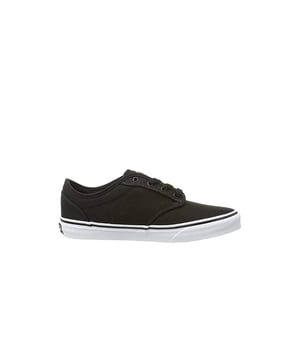Vans Lage Top Veterschoenen Zwart Canvas Kinderslippers 14CFB3