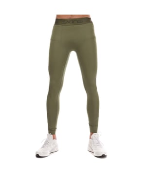 Mens Skins Series-2 Long Tights in khaki.- Branded elasticated waistband.- Reflective outline logos.- Squat proof.- Great absorbency and wicking qualities.- 83% Polyester  17% Elastane.- Ref: SW00200010573