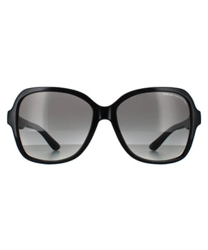Armani Exchange Butterfly Womens Shiny Black Grey Gradient AX4029S  Sunglasses effortlessly fuse contemporary elegance with urban chic. Their sleek frame embodies a perfect blend of modern design and timeless sophistication, perfect for any occasion.