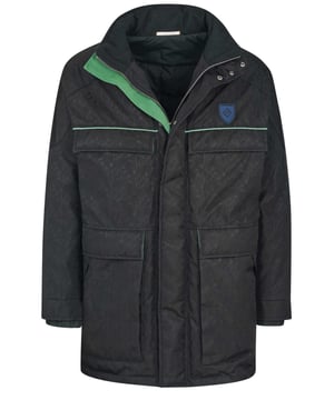 100% poliamida; chaqueta Pal Zileri;  Modelo: P39SK703S--B2116 01;  Mano de obra de alta calidad;  Cuello alto, capucha extraíble;  Cremallera, tira de botones;  Dos bolsillos delanteros, dos bolsillos en el pecho;  Detalles del logotipo de Pal Zileri