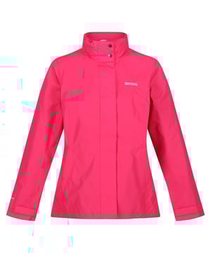 100% Polyester. Wasserdichte Shell-Jacke für Damen. Nahtversiegeltes Soft-Touch-Polyestergewebe mit Hydrafort-Technologie und dauerhaft wasserabweisender Ausrüstung bietet einen wirksamen Schutz vor Wind und Regen. Das weiche Netzfutter ist angenehm zu tragen, und die verstellbare Kapuze lässt sich an trockenen Tagen gut verstauen. Zwei Reißverschlusstaschen sind praktisch für Schlüssel und Handy. Mit dem Regatta-Aufdruck auf der Brust. Regatta-Größen für Damen (Brustumfang ca.): 6 (30in/76cm), 8 (32in/81cm), 10 (34in/86cm), 12 (36in/92cm), 14 (38in/97cm), 16 (40in/102cm), 18 (43in/109cm), 20 (45in/114cm), 22 (48in/122cm), 24 (50in/127cm), 26 (52in/132cm), 28 (54in/137cm), 30 (56in/142cm), 32 (58in/147cm), 34 (60in/152cm), 36 (62in/158cm).