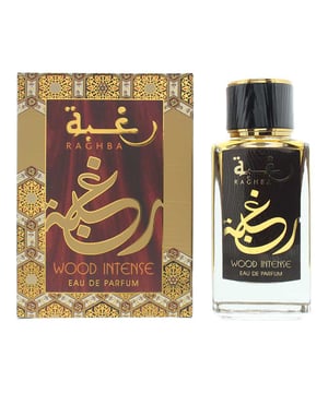 Raghba Wood Intense, launched in 2014, is an Amber Woody fragrance for men by Lattafa Perfumes. Perfect for Fall and Winter, this fragrance is worn during the evening and contains top notes of Caramel, Licorice, Guaiac Wood and Cedar. Middle notes of this fragrance are Agarwood (Oud), Sugar, Sandalwood and Cashmere Wood with base notes of Incense, Vanilla, Amber, Oakmoss and Musk.