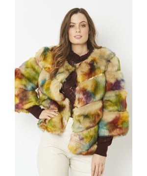 Lipsy luxury bonded faux fur wrap coat hot sale