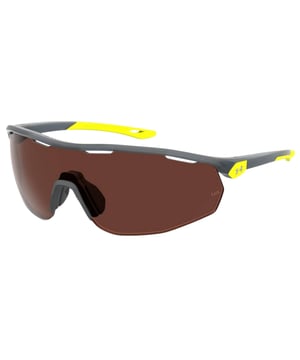 Gafas de sol de hombre de color gris - Under Armour UA0003GS0UV• material: inyectado• color: gris• tamaño: 99/00/120 mm (longitud de la lente / ancho del puente / longitud de la varilla)  OLEOPHOBIC, HIGH CONTRAST