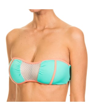 Top-Stil BH.
 Farbe Grün-orange fluor.
 Cups ohne Schaum.
 Detail von Gitterstoff, auf der Vorderseite.
 Einprägung des Namens der Unterschrift, auf der Seite.
 Elastische Seiten.
 Zurück Schließung zu binden, um Schleife Modus.
 Innenfutter
 Nähte in Ton gesehen.

 Zusammensetzung: 80% Nylon. - 20% Elastan.

 Waschanleitung:
 - Maximal bei 40ºC waschen.
 - Bügeln bei mittlerer Temperatur, max. 110 ° C.
 - Es ist nicht erlaubt, Trockner zu verwenden.
 - Verwenden Sie keine Bleichmittel.
 - Lässt keine chemische Reinigung zu.
 Zusammensetzung: 80% Nylon, 20% Elastan
 Pflege:
- Maximal bei 40ºC waschen.
 - Bügeln bei mittlerer Temperatur, max. 110ºC.
 - Die Verwendung eines Trockners ist nicht erlaubt.
 - Keine Bleichmittel verwenden.
 - Chemische Reinigung ist nicht möglich.
