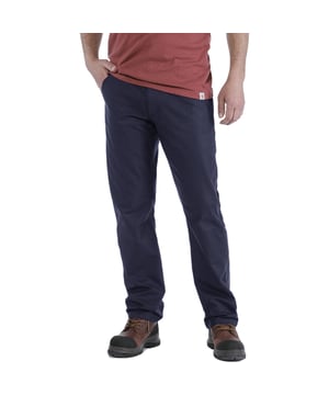 *Sizing Note* Carhartt are more generously sized, you may need to consider dropping down a size from your traditional workwear clothing. 8-ounce / 271 grams, 98% cotton/2% spandex canvas. Rugged Flex durable stretch technology for ease of movement. Sits at the waist. Relaxed seat and thigh. Comfortable gusseted crotch.