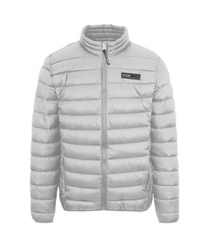 Ervaar veelzijdigheid en stijl met de Plein Sport Padded Grey Jacket! Deze jas heeft een solide ontwerp. Blijf gezellig en chic met het opvallende logo en gewatteerde details. Perfect voor elke modebewuste persoon. Zakken met ritssluiting, vulling en materiaal: 100% nylon, grijze jas, gewatteerd jack, ritssluiting, stijl: UPPS103P 94