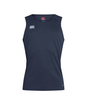 100% Polyester. Fabric: Mesh Backing. 150gsm. Design: Logo. Neckline: Round Neck. Sleeve-Type: Sleeveless. Bound Armholes, Bound Neckline, Seamed Shoulders, Side Seams. Fabric Technology: Vapodri.