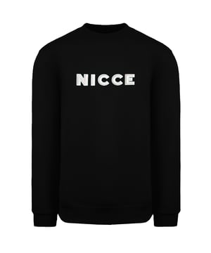 Nicce Long Crew Crew Neck Logo hombre Black Truman SweSshirt 201 1 03 01 0001
