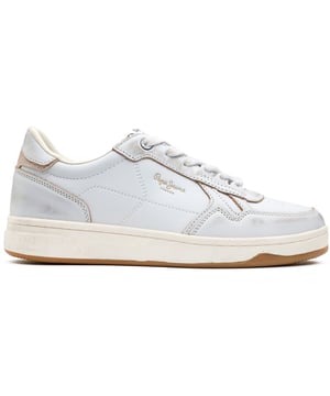 These Court-inspired Streetwear Trainers, Kore Retro By Pepe Jeans London, Feature Leather And Pu Uppers With Suede Details And Pepe Jeans Branding. Thermoformed, Removable Foam Insole And Micro-perforations Guarantee Supreme And Breathable Comfort. Wear This Classic Sneaker On A Laid-back Day Out Or An Evening Around Town For An Urban Fashion Appeal.