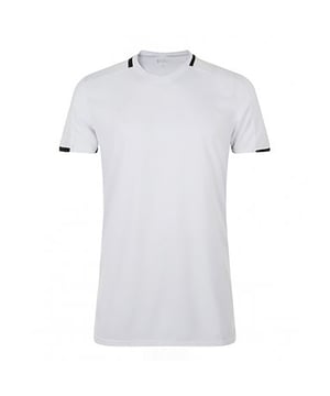 Herren Fußball T-Shirt. Atmungsaktives Polyester Netz-Material. V-Ausschnitt mit Kontrast-Einfassung. Vordere Schulter-Naht. Kontrast-Netz-Einsätze. Doppelnähte. 150gsm. Material 100% Polyester. Größen; (Brustumfang) S- 91.4/96.5cm, M-96.5/101.6cm, L-104/106.6cm, XL-109.2/111.7cm, XXL-114.3/119.3cm