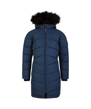 Lining: Cire Finish. Fabric: Iloft Ecofill. Design: Logo, Quilted. Fabric Technology: Ared 10000, Breathable, DWR Finish, Insulating, Waterproof, Weather Resistant. Neckline: Hooded. Inner Sleeve Cuff. Sleeve-Type: Long-Sleeved. Hood Features: Faux Fur Trim, Grown On Hood, Removable Trim. Pockets: 2 Lower Pockets, Zip. Fastening: Full Zip. Sustainability: Made from Recycled Materials. Waistline: Part Elasticated.