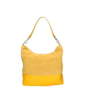 Bolso bandolera de mujer de dos compartimentos en piel serraje más salvaje, con bandolera extraíble. Producto artesanal italiano. Hecho en Italia