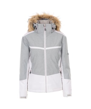 Materiaal: 100% polyester. Stof: Geweven. Ontwerp: Kleurenblok, Logo. Badge, Branded Zip Pull, Binnenste mouwbanden, Binnenste stormflap, Lichte vulling, Getapete naden.. Stoftechnologie: Waterbestendig, Waterdicht, Windbestendig, Winddicht. Manchet: Verstelbaar, met treksluiting. Halslijn: Kapitein. Mouwtype: Met lange mouwen. Eigenschappen kap: afneembare bontrand, afneembare kap, trekkoord, afritsbaar. Zakken: 2 zijzakken, 1 mouwzak, waterafstotende rits, 1 binnenzak. Bevestiging: Volledige ritssluiting.
