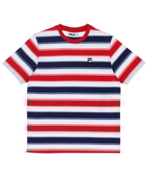 The Pietersite T-Shirt boasts a stripe design with ribbed neckline. Complete with our embroidered FILA F-Box adding a premium touch to an all round classic tee.