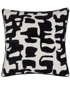 The Caval cushion combines boucle and chenille in a striking contrast jacquard design. Inspired by early twentieth-century art movements, it captures a modernist aesthetic with bold colours and textured boucle, creating a standout piece for any space. The cushion is complete with a plain velvet reverse and a piped edge, adding a touch of sophistication and refinement. Available in a range of contemporary tones, it is bold and stylish addition to your home. Size: 50 cm x 50 cm