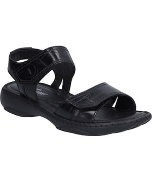 Mit der Debra 58 Sandale in klassischem Schwarz präsentiert JOSEF SEIBEL ein Meisterwerk deutscher Handwerkskunst, das sich perfekt für die Sommermode eignet. Dieser Damenschuh vereint traditionelle Fertigung mit modernem Komfort. Das Obermaterial aus hochwertigem Rindsleder und die weiche PU-Sohle bieten ein unvergleichliches Tragegefühl und exzellente Dämpfeigenschaften für lange Spaziergänge im Freien. Die Klettverschlüsse sorgen für eine individuelle Passform und erleichtern das An- und Ausziehen. Die Handnaht, eine seltene und hochwertige Machart, unterstreicht die Exklusivität und den nachhaltigen Charakter dieses Schuhs, fernab von Fast Fashion. Die Debra 58 ist nicht nur ein Symbol für Stil und Bequemlichkeit, sondern auch ein Ausdruck von Charakter und Tradition. Ideal für Freizeitaktivitäten, verkörpert sie echte deutsche Industriekultur und lädt zu vielfältigen Sommerabenteuern ein.