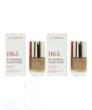Clarins Everlasting Youth Fluid Foundation is a premium liquid foundation that combines advanced anti-aging skincare benefits with flawless coverage to create a radiant and youthful complexion. This foundation is celebrated for its ability to provide long-lasting wear while promoting a more youthful and revitalized appearance. This foundation is infused with anti-aging ingredients like kangaroo flower extract and organic oat sugars that help to smooth the skin's surface, minimise the appearance of fine lines and wrinkles, and promote a more youthful complexion over time. Everlasting Youth Fluid Foundation offers long-lasting coverage that remains fresh and vibrant for hours.