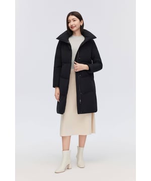 Crafted from smooth tech fabric, this lightweight coat offers windproof protection, stretchy inserts for freedom, and an adjustable drawstring waist.
