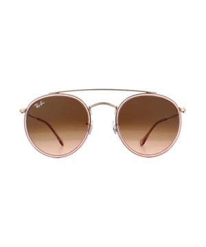 Ray-Ban Sunglasses Round Double Bridge 3647N 9069A5 Pink Pink Gradient Brown are a full metal round style with innovative double bridge and matching sleek arms for a truly contemporary look that rewrites the Ray-Ban rule book..