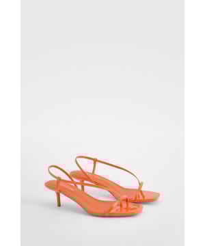 Love at first scroll happens with these lace-up heels. Dressing up for party plans but don't want to be too extra? The minimalist style on these strappy heels is the low-key vibe you need for your outfit. The strappy design is easy to do up and ties around the ankle in a criss-cross pattern - super cute and comfortable for a day out. Whether it's block heels or stiletto styles, It's the type of shoe we love wearing for every occasion.Style: Strappy HeelsFabric: PU