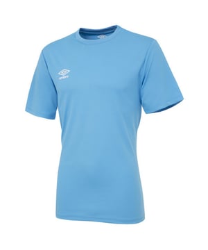 100% Polyester. Fabric: Micro Eyelet. Design: Stacked Logo. Neckline: Crew Neck, Ribbed. Sleeve-Type: Short-Sleeved.