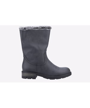 This winter warmer from the Divaz Luxe range of boots is crafted with a vegan friendly upper mixed with a warm faux fur and microfibre mix lining. This Nadia model can be worn with the utmost designer styling at full length or folded down to the ankle and is finished with a hidden inner elasticated size gusset for easy on / off wear. This highly durable and very fashionable boot has a grippy outsole for a steady foot wherever you go. This is high end fashionable footwear delivered to you at an affordable price and with a conscious choice too!
 - Vegan friendly upper
 
 - Soft warm faux fur upper lining
 
 - Microfibre lower inner lining
 
 - Durable grippy sole unit
 
 - Designer stitch detailing throughout