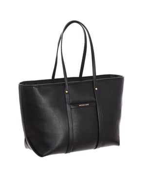 Michael Kors women's shopper bag.
 Made of textured cross-grain leather, it has shoulder straps.
 100% leather from tanneries that meet the highest standards of environmental performance
 Gold-tone hardware
 Interior details: back zip pocket, 2 slit pockets on the front.
 Top zipper closure.
 Measures: 47 cm (W) x 31 cm (H) x 9 cm (D)
 Composition: 75% Polyurethane, 25% Polyester
 Care:
Clean with a wet cloth.
