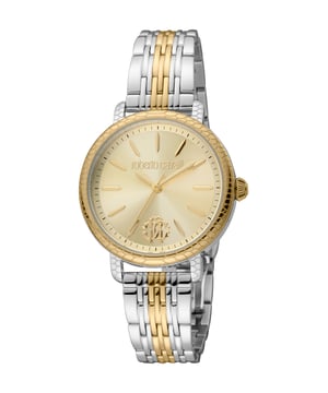 RC5L034M0075 Roberto Cavalli 4894626189753 Reloj de Mujer de Cuarzo en Acero Inoxidable Champagne, 5 ATM, 32 mm