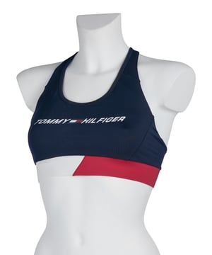 78% Recyceltes Polyester, 22% Elasthan; Tommy Hilfiger Sport-BH; Modell: S10S100972 DW5; Hochwertige Verarbeitung; Gepolsterte Brust; Tommy Hilfiger Logo-Details