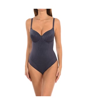 Vanesa Bodysuit.
 Cups with underwire and padding, with striped fabric in the central part.
 Adjustable straps.
 A comfortable and feminine garment ideal for women's everyday life.
 Innovation, the quality of its raw materials and the constant evolution of its product have marked the trajectory of Selene, consolidating a leading company in women's underwear.
 Composition: 56% Polyamide, 31% Polyester, 13% Elastane
 Care:
Wash at maximum temperature 30º.
 Do not iron.
 Do not use bleach.
 Do not use dryer.
 Do not dry clean.