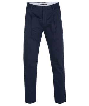 98% algodón, 2% elastano; pantalones Tommy Hilfiger;  Modelo: MW0MW32562DW5;  Mano de obra de alta calidad;  mezcla de algodón;  Ajuste cónico relajado;  pliegues al frente;  Dos bolsillos delanteros;  Dos bolsillos con solapa y botones en la parte trasera;  Cierre: gancho, cremallera;  Trabillas para cinturón