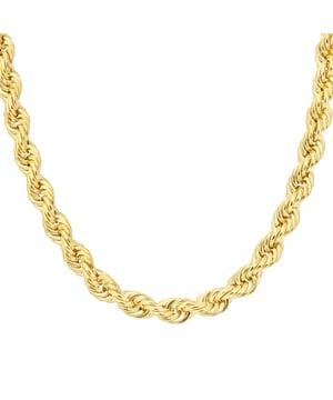 9K (375) geel goud: 8,1 gram; # Afmeting: 46 cm x 0,45 cm