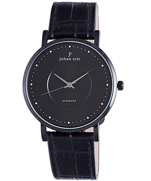 Johan Eric: Reloj negro Esbjerg para hombre..