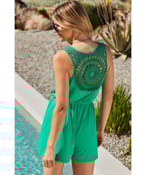That colour looks great on you
Soft jersey fabric for a super comfortable wear
Drawstring detail to show off your waist
Cut for a throw-on relaxed fit
Stunning crochet back detail
Throw over swimwear or style with wedges for sundowners