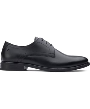 Zapatos negros Corran de Base London para hombre, fabricados con piel y suela de goma. Incluye la marca Base London.