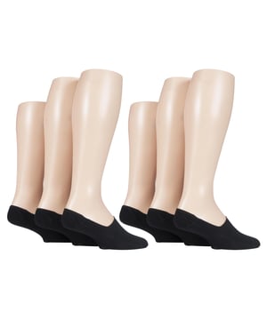 If you want your socks to go unnoticed, then these Gentle Grip Invisible Socks are a must for you. Whether, you're wearing trainers, brogues or even smart shoes, these socks will be entirely hidden. A comfortable feature of these socks includes a silicone grip around the heel to keep the sock firmly in place. Let your feet breathe in these soft-touch invisible socks. 6 pairs. These socks are available in sizes 6-11 UK in colours. 72% Cotton, 23% Polyester, 5% Elastane.
