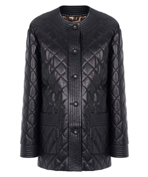 100% piel de cordero; chaqueta Dolce & Gabbana; Modelo: F0AQ9L HULH9 15; Mano de obra de alta calidad; botones, cuello alto; Dos bolsillos delanteros; Detalles del logotipo de Dolce & Gabbana