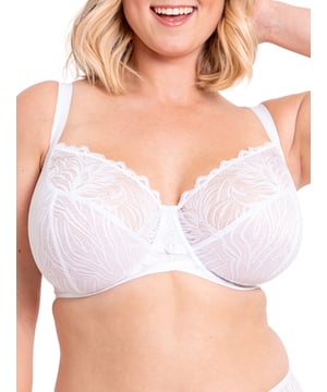 Curvy Kate Lace Daze Balcony Bra. Non padded balcony with stretch lace for flexibility of fit perfect for asymmetry and a curved under band for added comfort. The product is recommended for hand wash only.