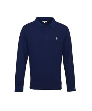 Effen polo met lange mouwen voor heren van U.S.Polo Assn.