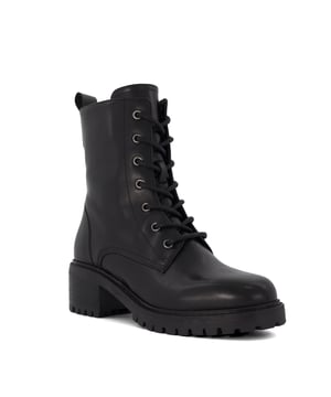 Refresh your everyday edit with our lace-up Percent boots. Crafted from the finest material, this round-toed silhouette features metal eyelet trims and is finished with a side zip and back-pull-on tab for added convenience. Set on a cleated block heel for ease of wear, perennial design Percent is certain to become the foundation of your casual styling.