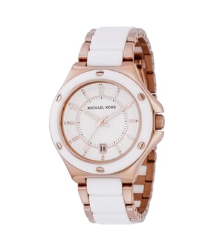 Michael Kors MK5261 - Reloj para mujer cuarzo acero inoxidable• material: acero inoxidable• cristal: minèral• pulsera: acero inoxidable• correa: oro rosa blanco• resistencia al agua: 100 m (10 ATM)• tamaño de la caja: 40 mm