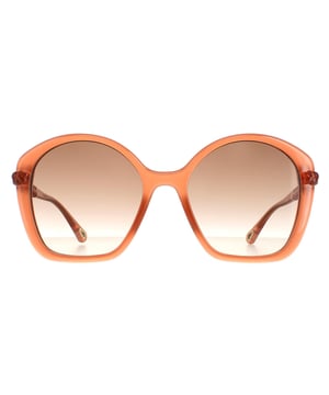 Las gafas de sol Chloe Square Ladies Dark Pink Brown Gradient Ch0003S son un moderno modelo cuadrado fabricado en acetato ligero. El logotipo de Chloe está grabado en las patillas delgadas para el reconocimiento de la marca.